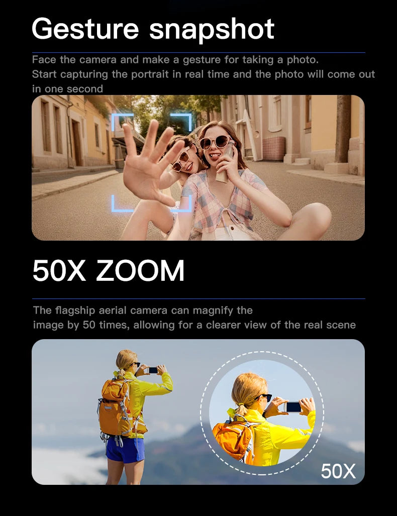 4K Camera Drone with Obstacle Avoidance and Dual Screen Remote Control Tidesmit
