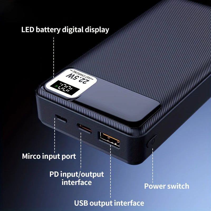 10000mAh Fast Charging Power Bank - PD USB-C Portable Battery Tidesmit