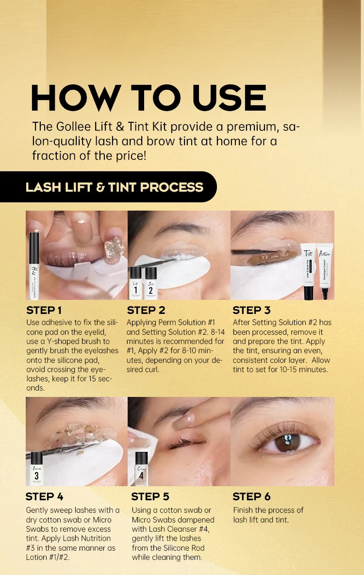 Professional Lash Lift and Tint Kit for Defined Semi-Permanent Results Permanent Makeup Machines Tidesmit