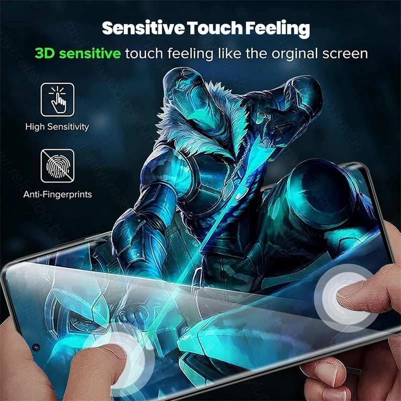 Redmi Note 14 Pro Plus 9D Curved Tempered Glass Screen Protector Tidesmit