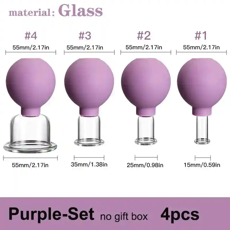 Facial Cupping Set for Skin Lifting and Anti-Wrinkle Massage Therapy Eye Massage Instrument Tidesmit