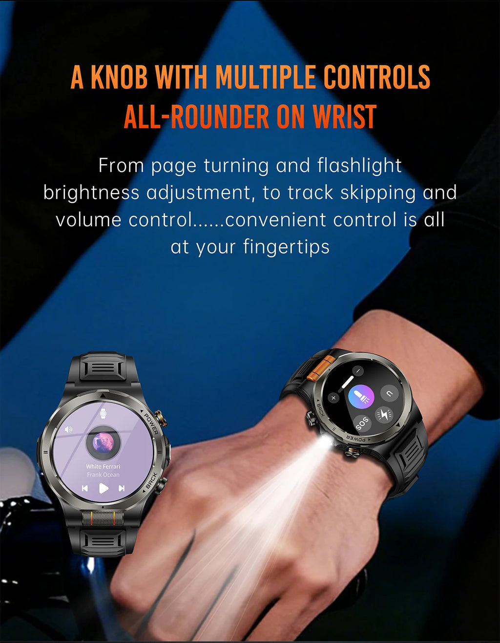 LIGE New 1100mAh Super Capacity Battery Adult Smart Watch 1.43" AMOLED Screen Call 3ATM Waterproof Outdoor Sports Men Smartwatch
