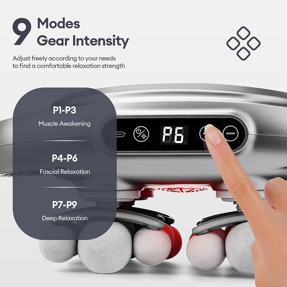 Deep Tissue Massage Gun with 99 Speed Settings and Heat Therapy Back Massage Instrument Tidesmit