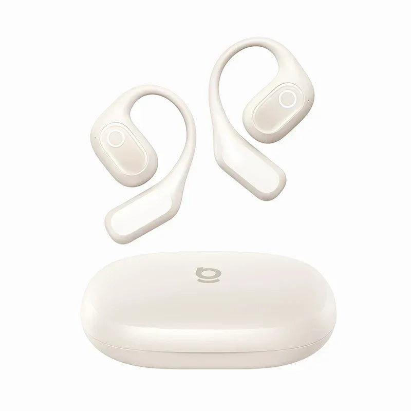 Tidesmit Open-Ear Wireless Sports Earbuds - Bluetooth Black/White White Tidesmit
