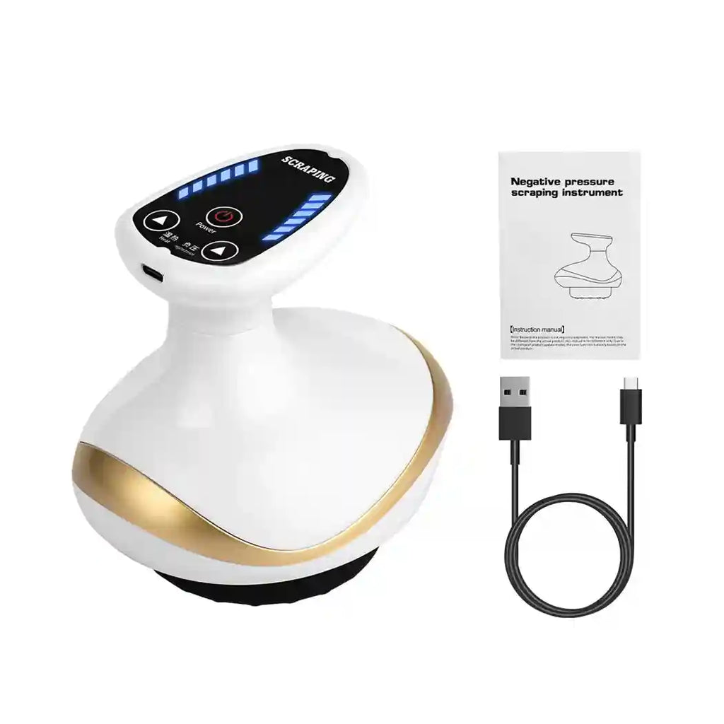 Tidesmit Electric EMS Cupping Massager with Heat Therapy - White Massage Roller WHITE Tidesmit