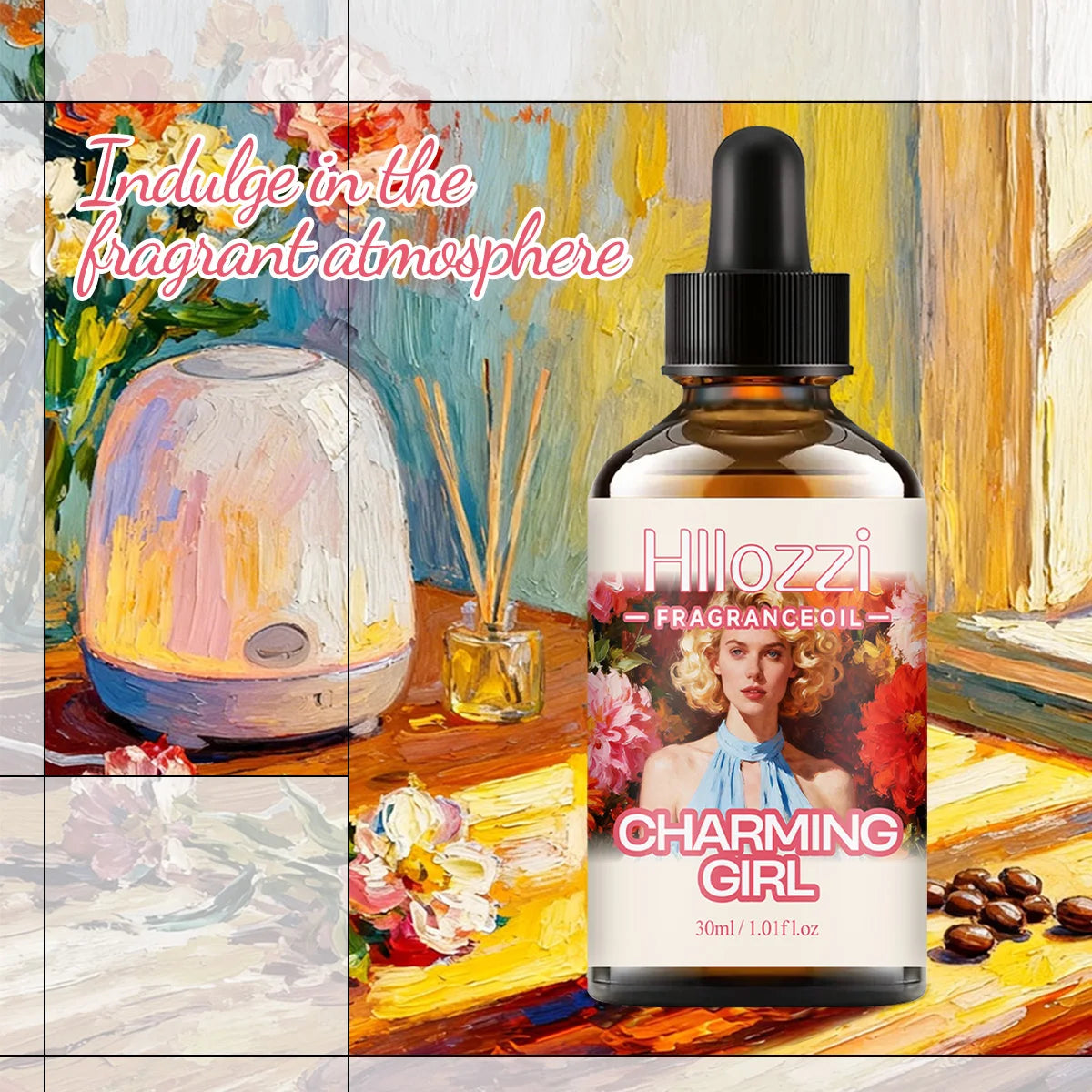 CHARMING GIRL FRAGRANCE OIL: For aromatherapy, diffusing, fargrance and candle Scented Candle.