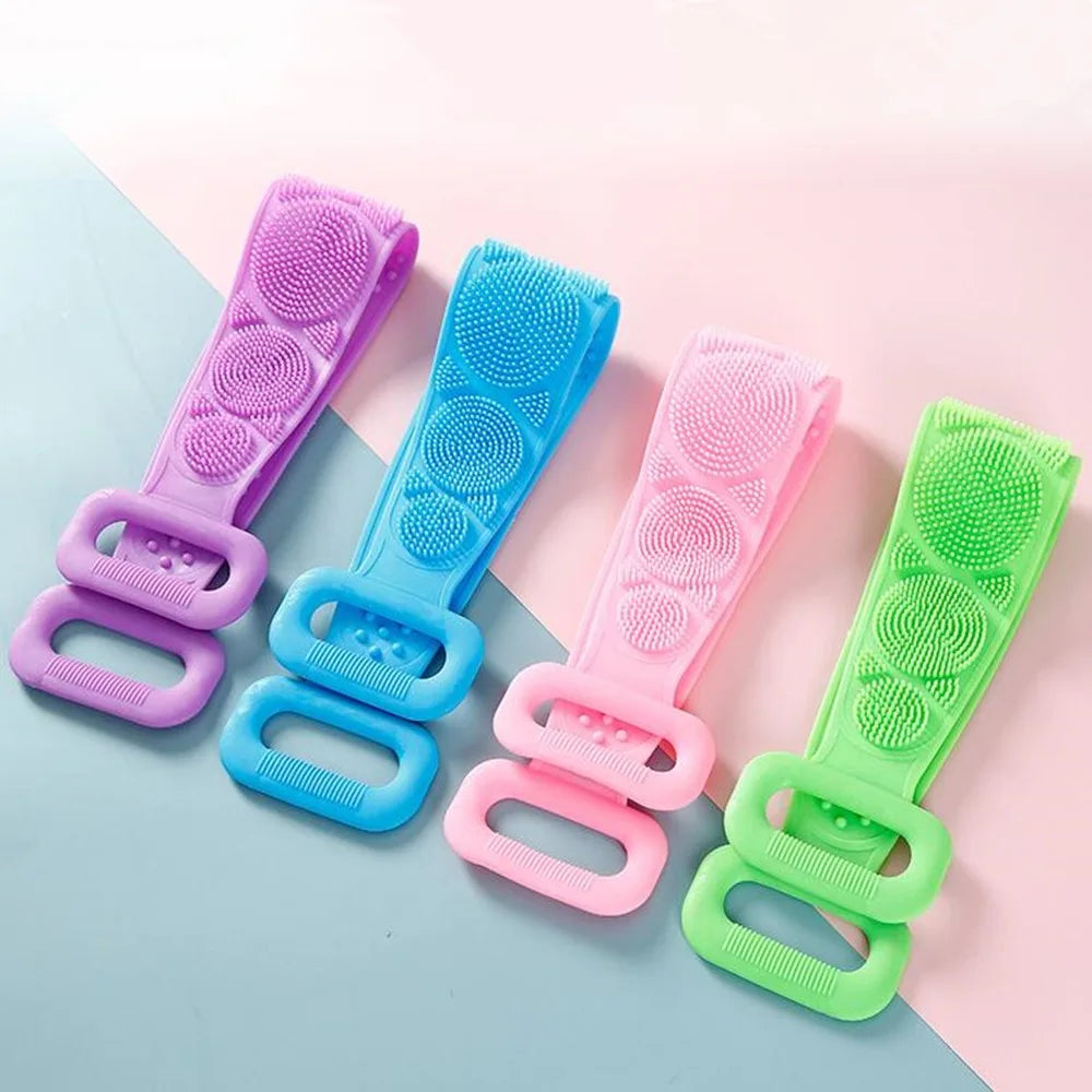 Silicone Body Scrubber - Hygienic Exfoliating Shower Bath Brush Scrubs Treatments Tidesmit