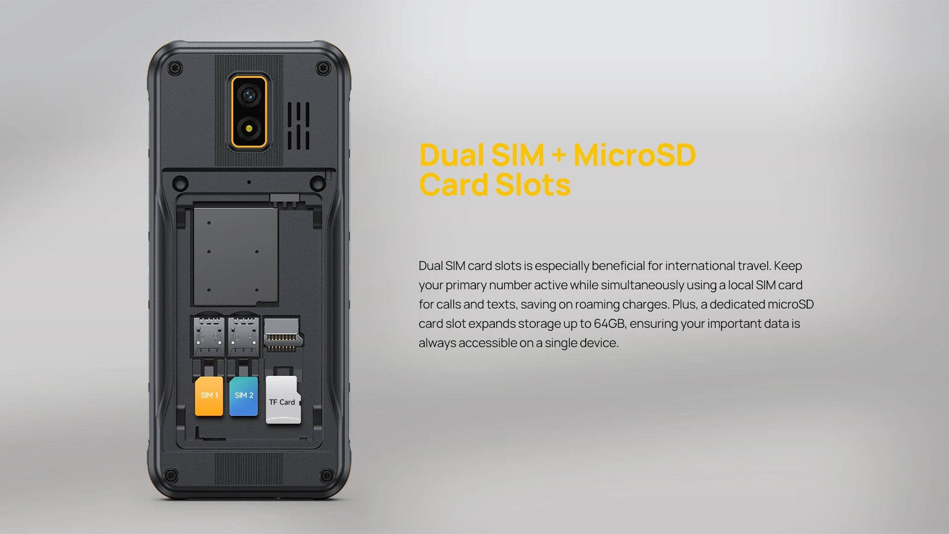 Ulefone Armor Mini 4 Rugged 64MB RAM 128MB ROM 2.8 inch Unisoc T117 2MP Rear Camera 2100mAh Battery 4G Global Version
