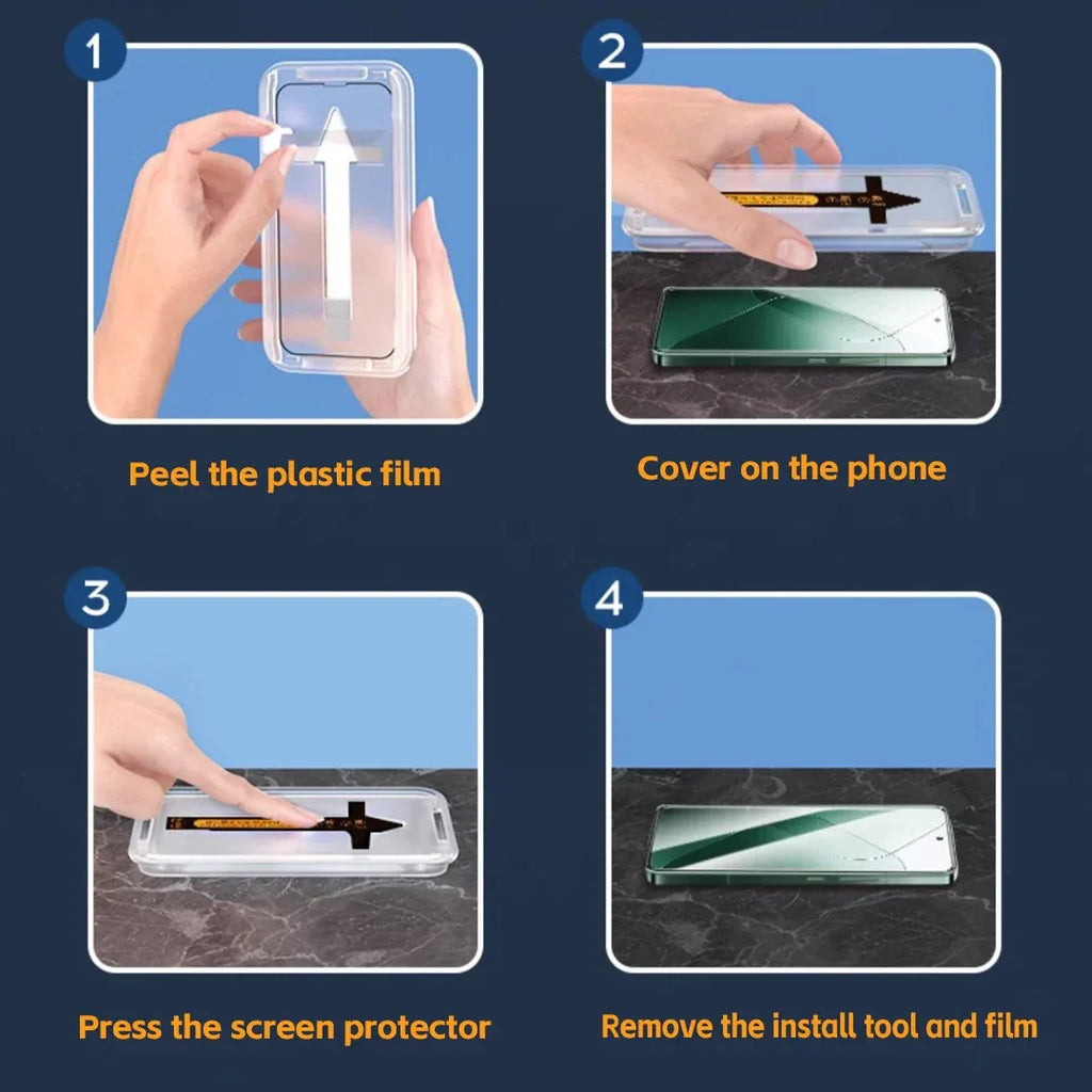 OnePlus 12 Screen Protector: 9H Tempered Glass 2-Pack (Case-Friendly) Tidesmit