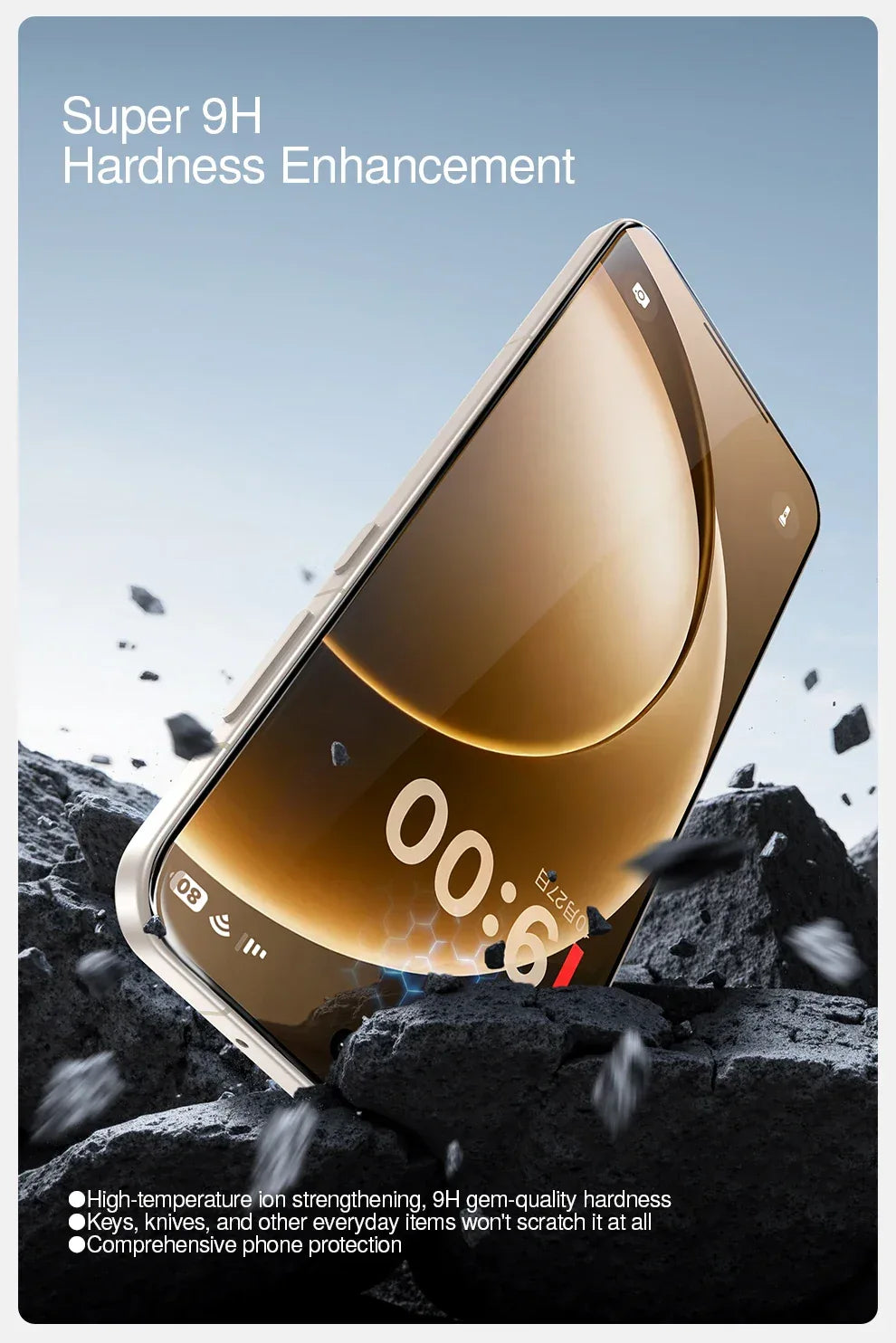 OnePlus Ace 6 Screen Protector Tempered Glass Anti-Scratch Film Tidesmit