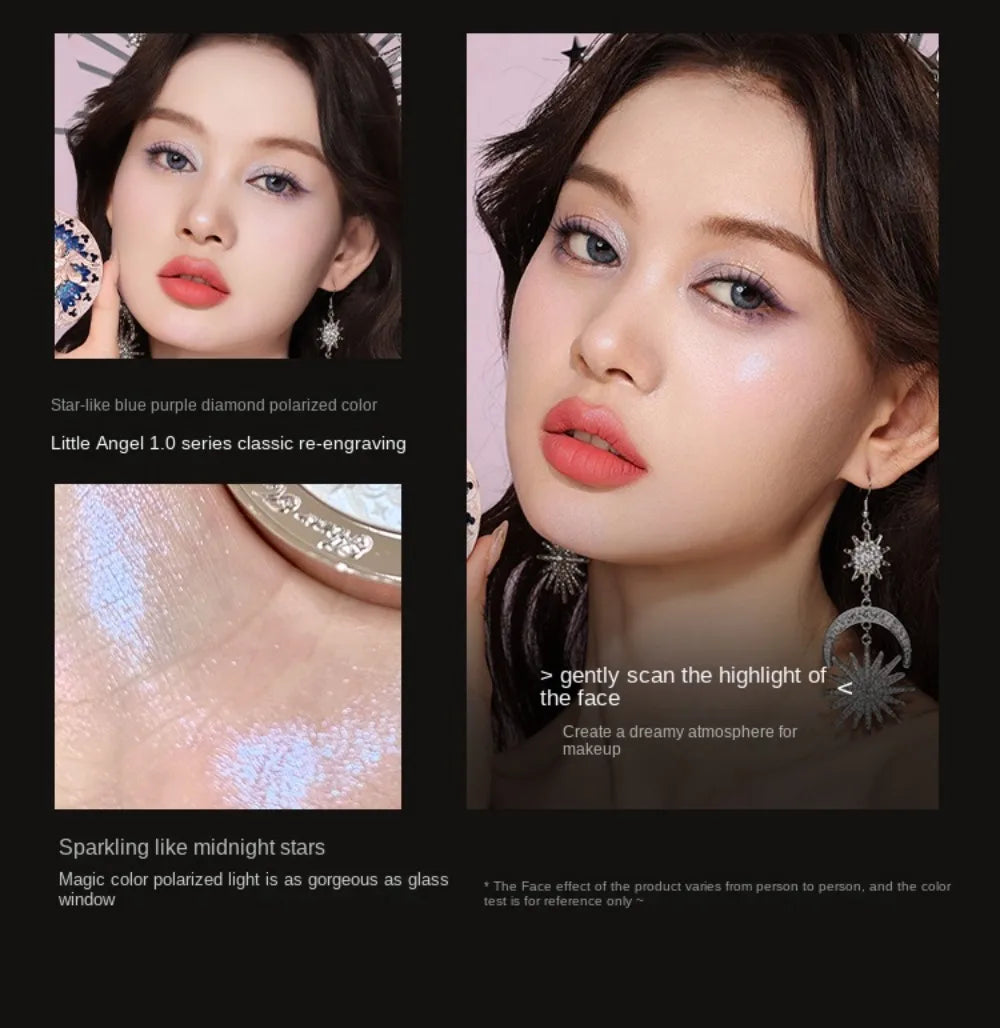 Tidesmit Flower Knows Little Angel relief highlight face powder texture close-up for luminous contouring makeup