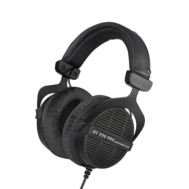 DT 990 Pro Open Back Studio Headphones - 250 Ohm Black Edition 80Ohm Black Tidesmit