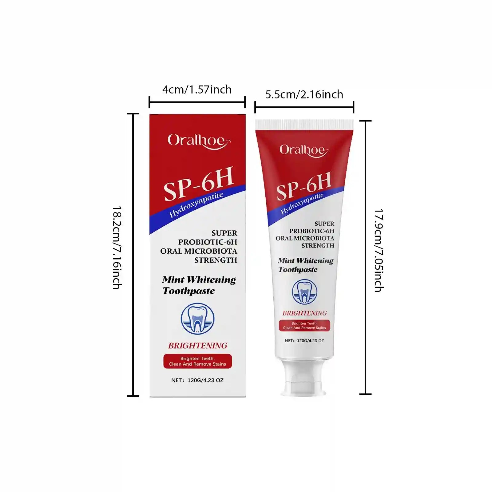 Tidesmit SP-6 Probiotic Teeth Whitening Toothpaste for plaque removal and fresh breath oral hygiene