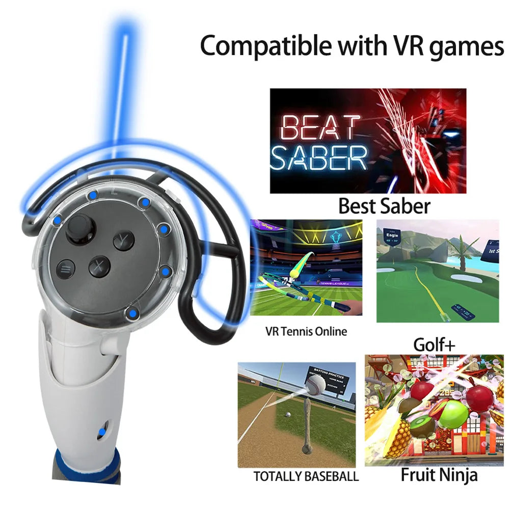 Meta Quest 3 VR Controller Grips - 3-in-1 Ergonomic Extended Handle Set Tidesmit
