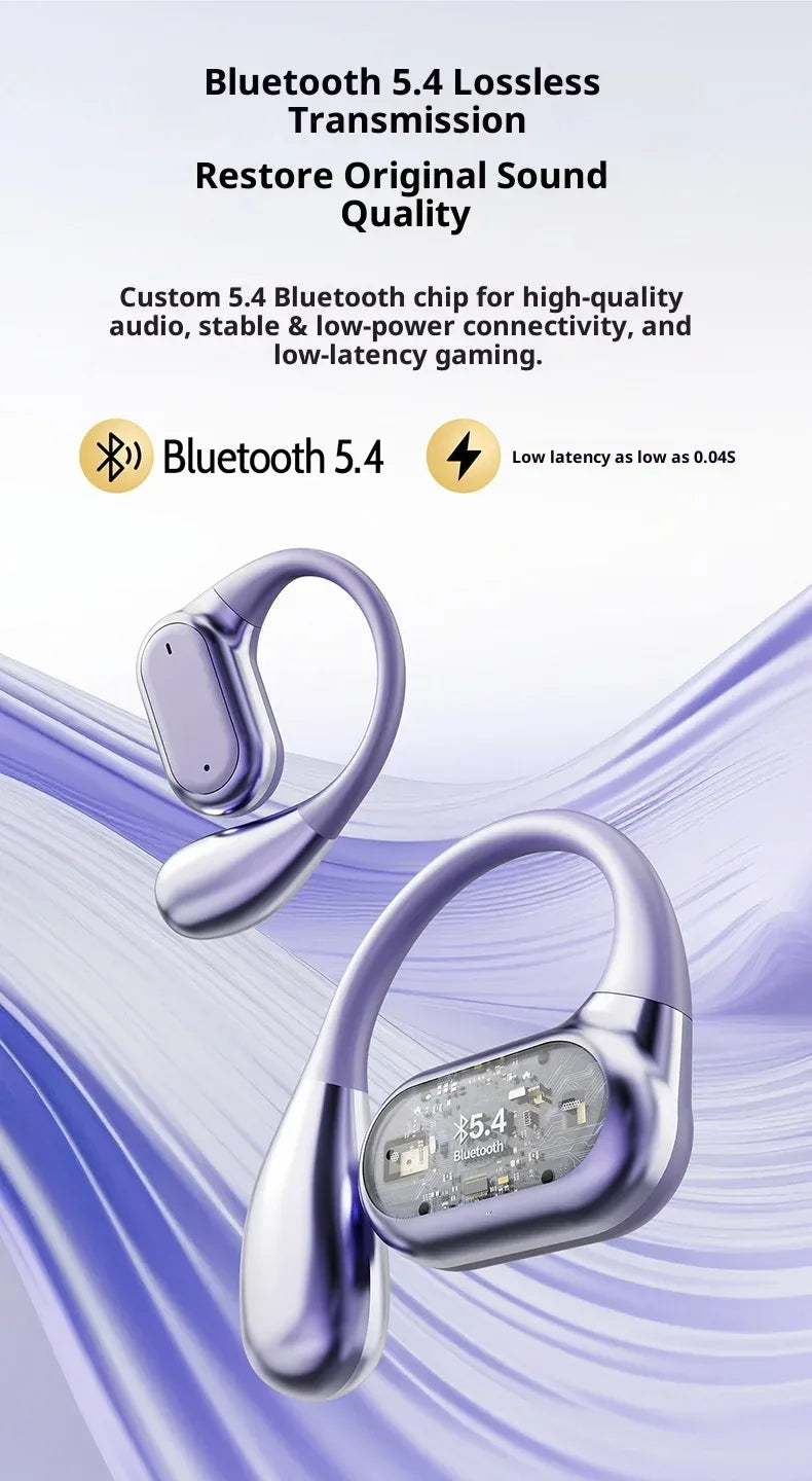 Wireless Ear Hook Headphones Bluetooth 5.4 Sport Tidesmit Tidesmit
