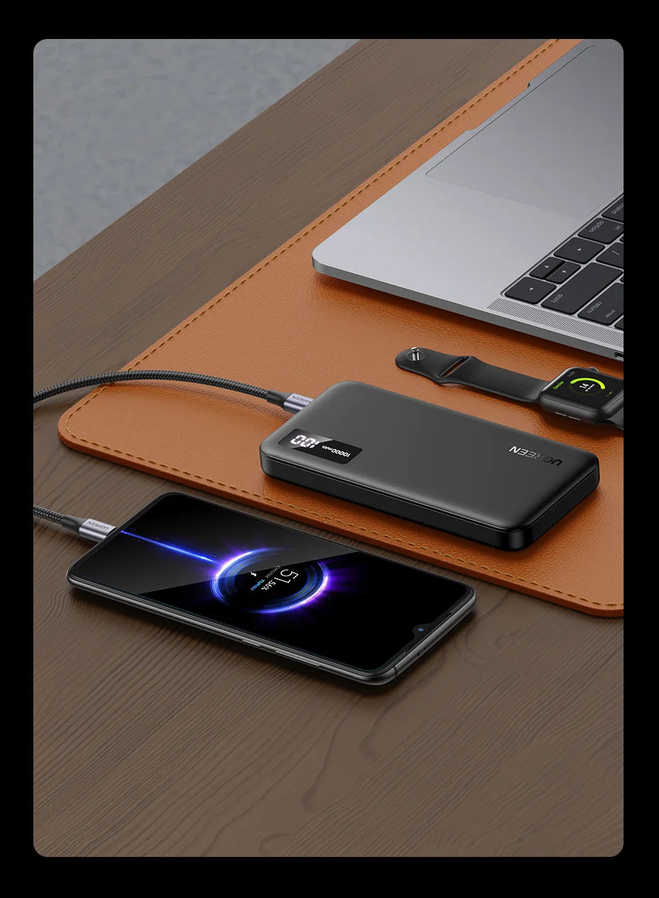 Tidesmit 10000mAh Portable Power Bank, 22.5W USB-C Fast Charging Tidesmit