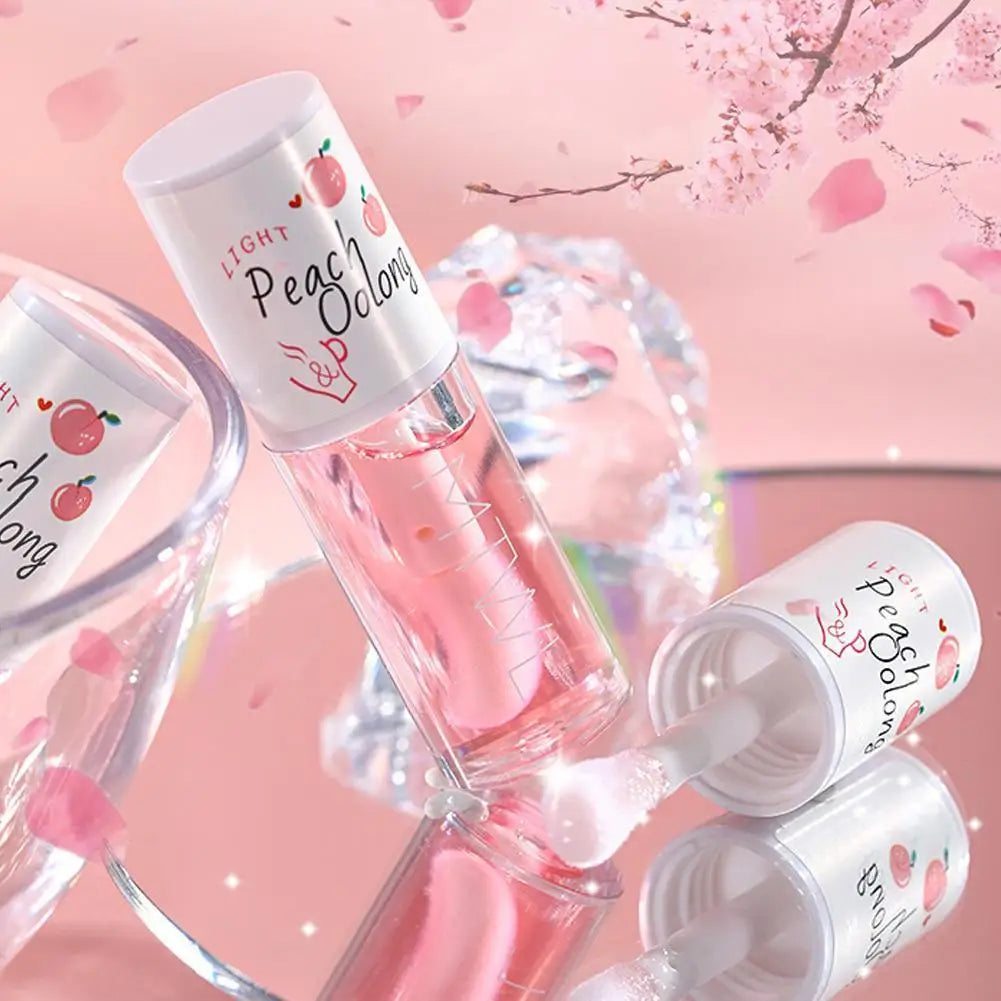 Honey Peach Lip Oil - Moisturizing Lip Serum for Daily Hydration Lip Care Tidesmit