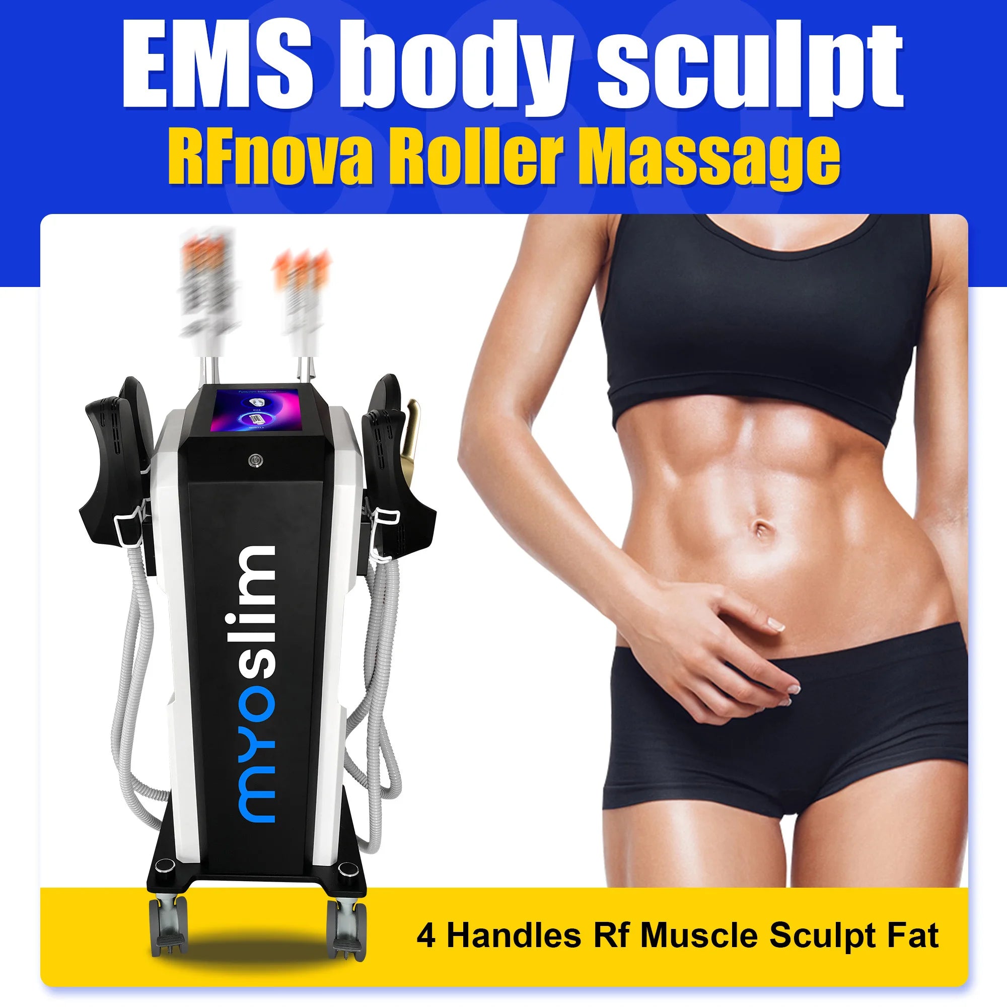 Body Sculpting Machine: 6500W RF Muscle Stimulator & Massager Body Shaping Massage Equipment Tidesmit