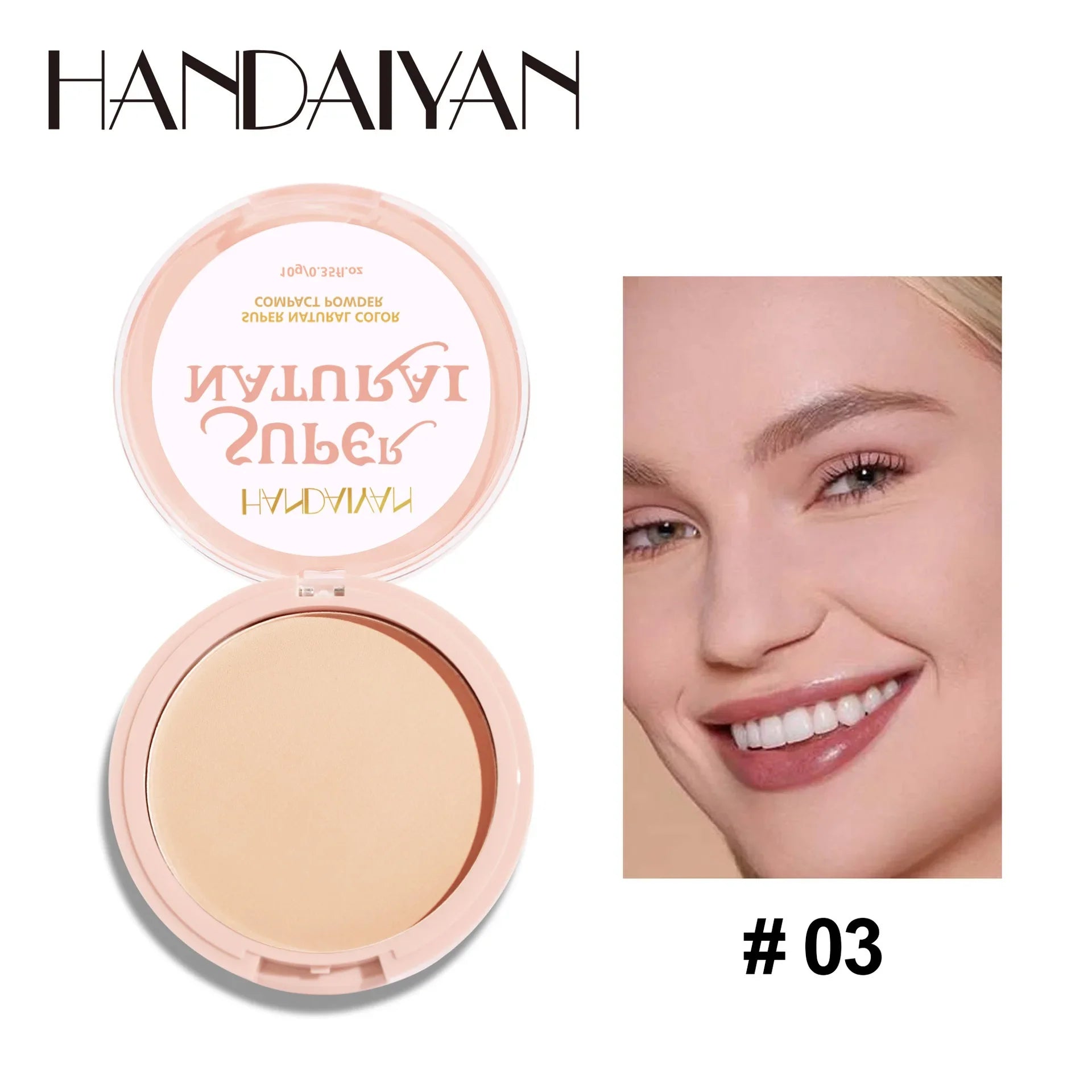 Tidesmit 8 Colors Matte Pressed Powder full coverage oil control setting face makeup texture close-up