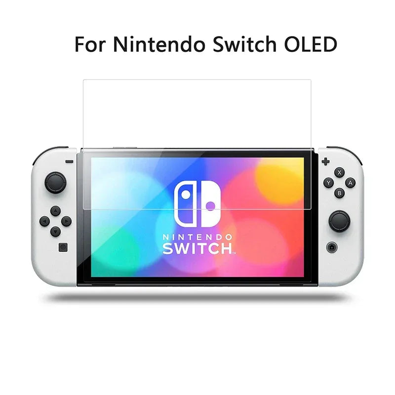 Nintendo Switch Tempered Glass Screen Protector 9H Anti-Scratch 2-Pack for Switch Oled Tidesmit