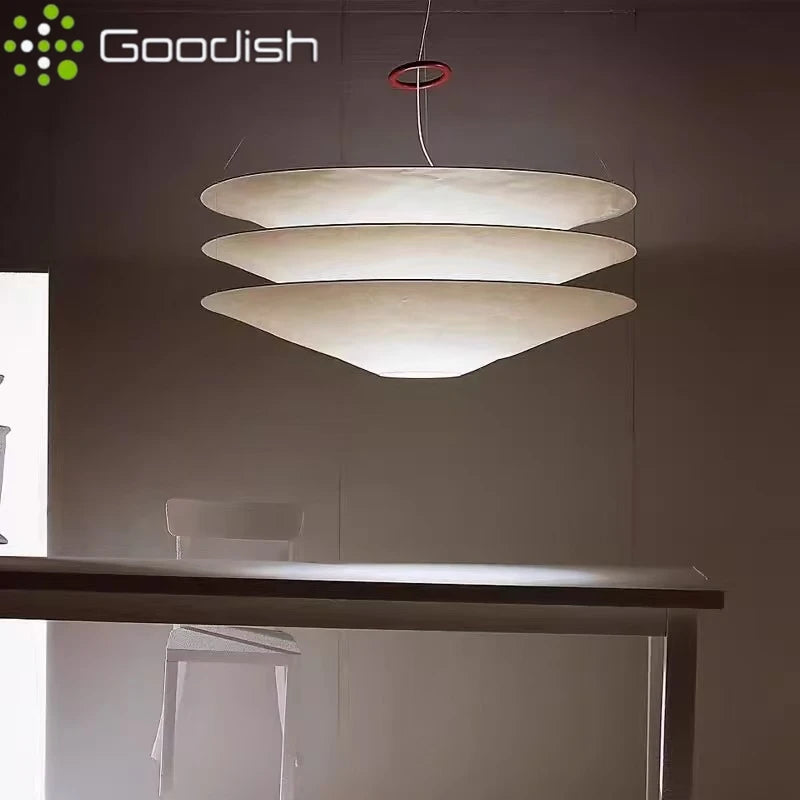 Wabi-Sabi Paper Pendant Light - Large Japanese Minimalist Hanging Lamp Tidesmit