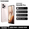 DOOGEE Note 58 Pro 5G Smartphone: 8GB RAM, 256GB Storage, Gold Edition AE 8GB 256GB Gold China Mainland Tidesmit