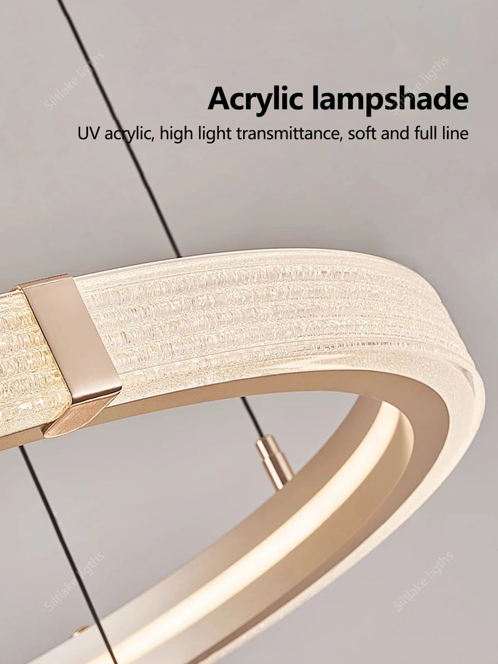 Modern Round LED Ring Light – Adjustable Minimalist Pendant 40-80cm Tidesmit