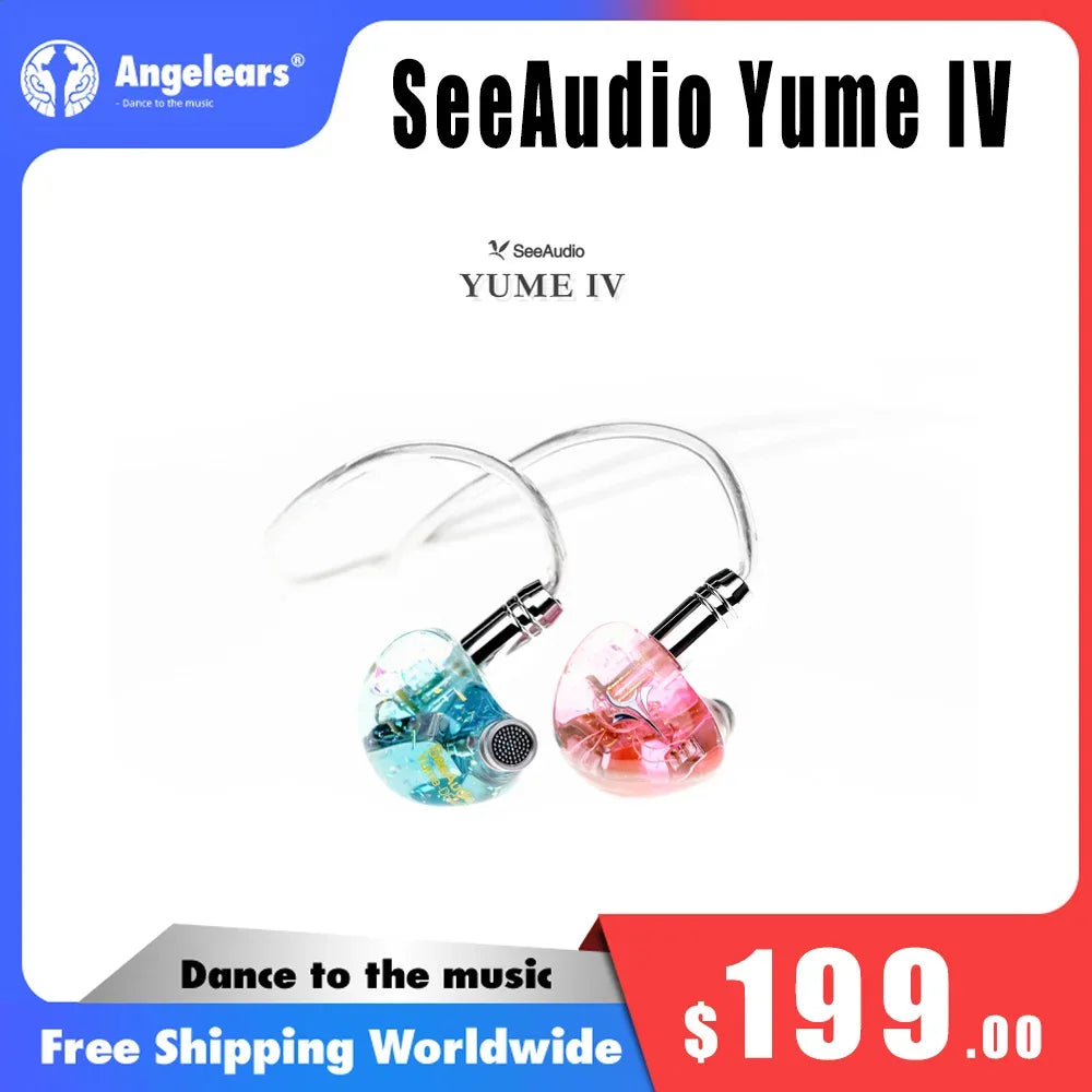 SeeAudio Yume IV Hybrid IEMs – 2BA Driver Wired Monitors | Tidesmit Tidesmit