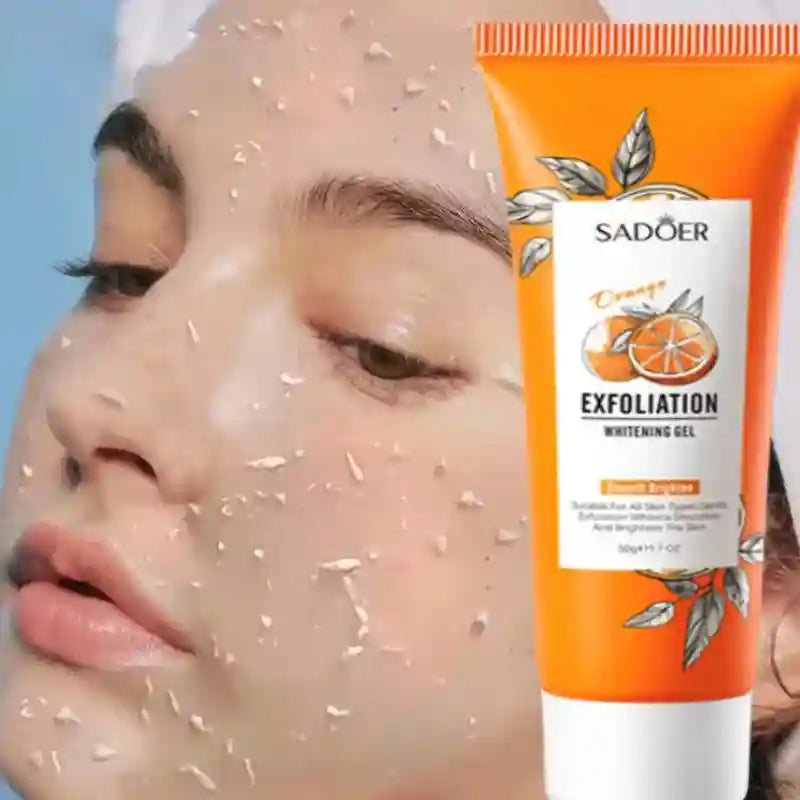 Orange Exfoliating Gel Facial Scrub for Pore and Blackhead Care Scrubs Treatments Tidesmit