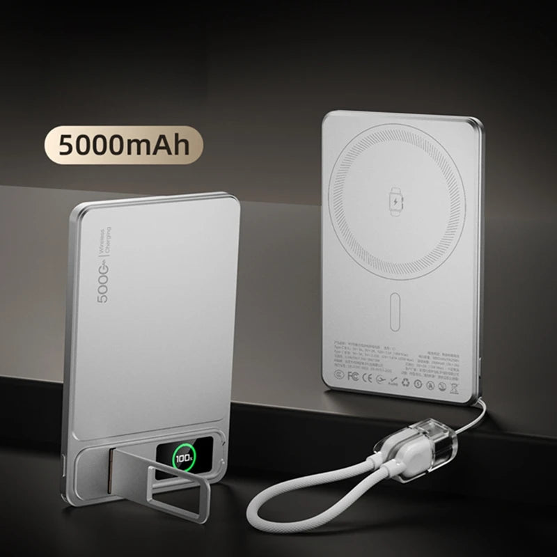 Magnetic Wireless Power Bank 10000mAh with 20W PD Fast Charging Tidesmit