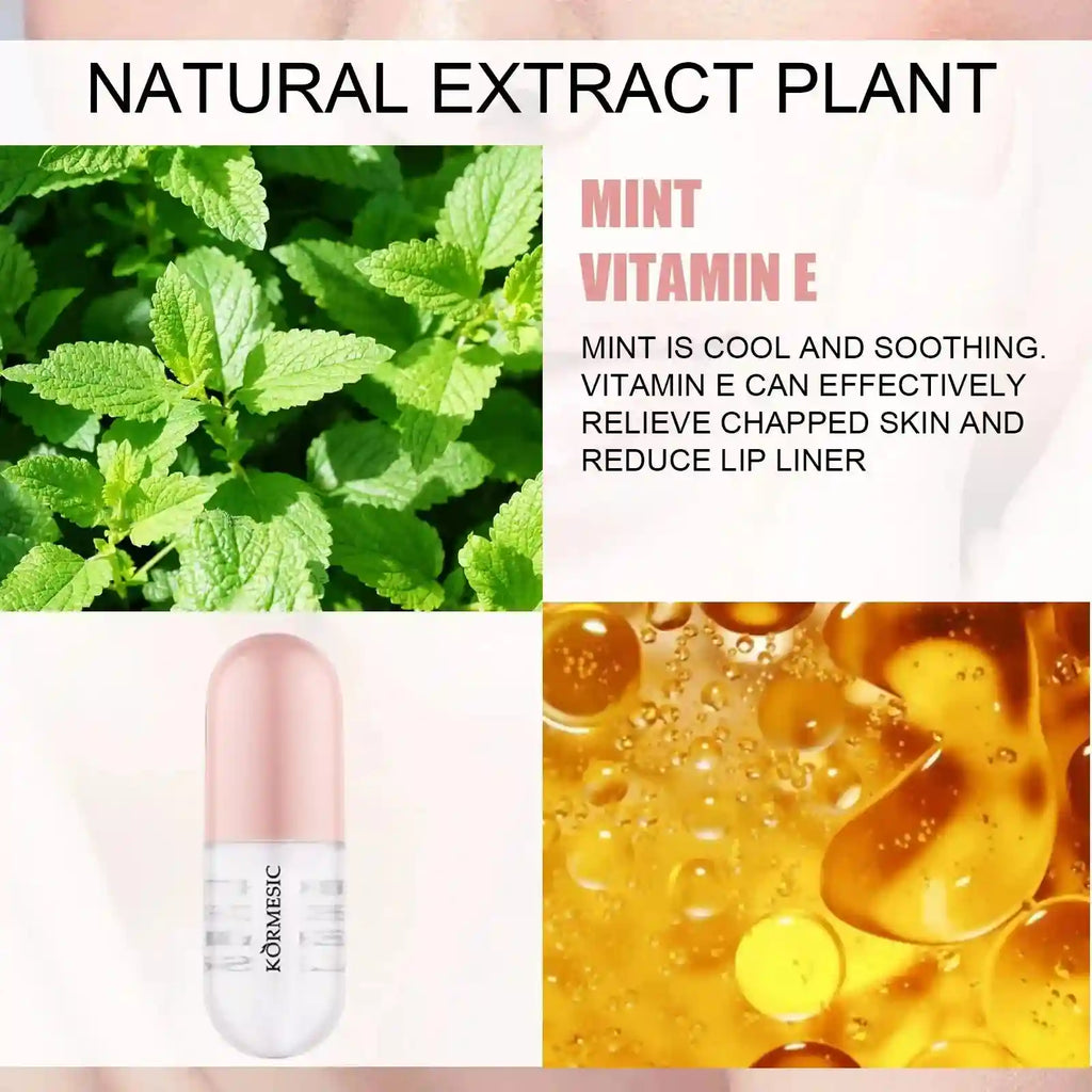 Lip Plumper Serum Instant Volume Hydrating Gloss - 8ml Cruelty-Free Lip Care Tidesmit