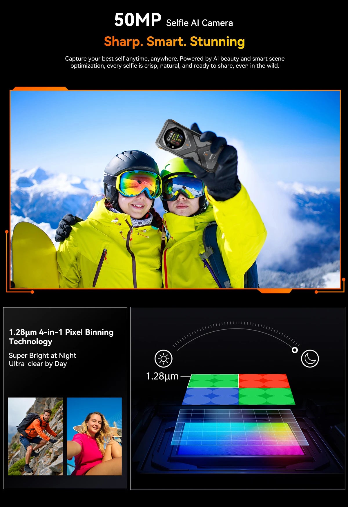 Blackview OSCAL TANK 1 Rugged Smartphon 5G 6.78" FHD+Display Cell Phone16GB+512GB 20000mAh 64MP Telephone Portabl Android 15 NFC