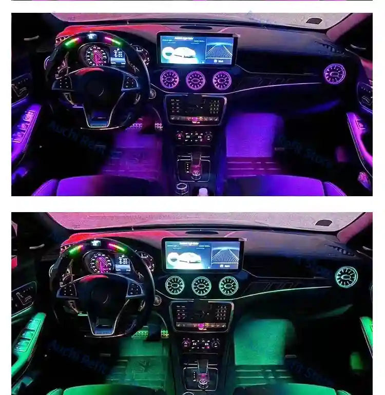 Mercedes-Benz LED Ambient Air Vent Kit - 12/256 Color RGB Interior Upgrade Tidesmit
