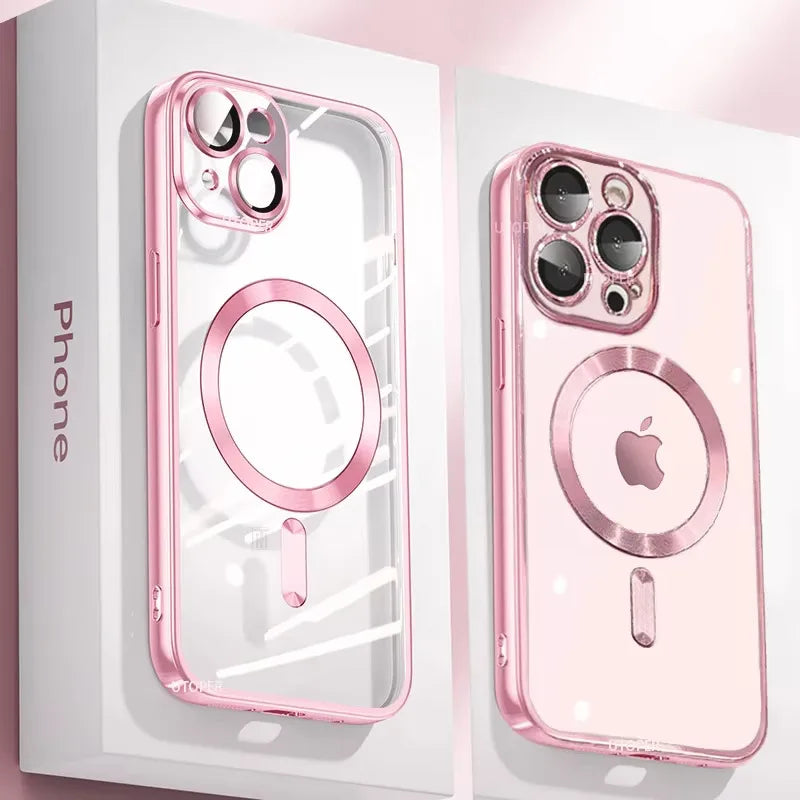 Magnetic iPhone 16 Case with Lens Protection - Slim Shock-Absorbing Cover Tidesmit