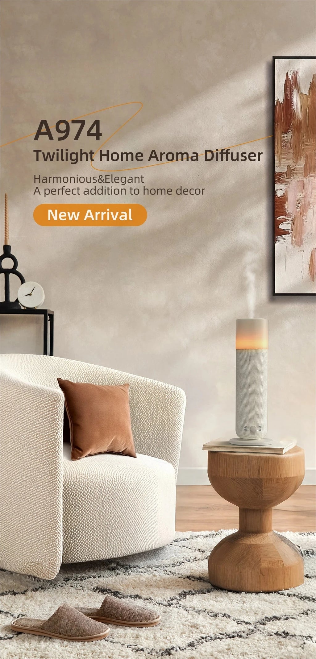 Smart Electric Aroma Diffuser Air Humidifier for Home Scent Diffuser air Freshener  Bluetooth Waterless Essential Oil Diffuser