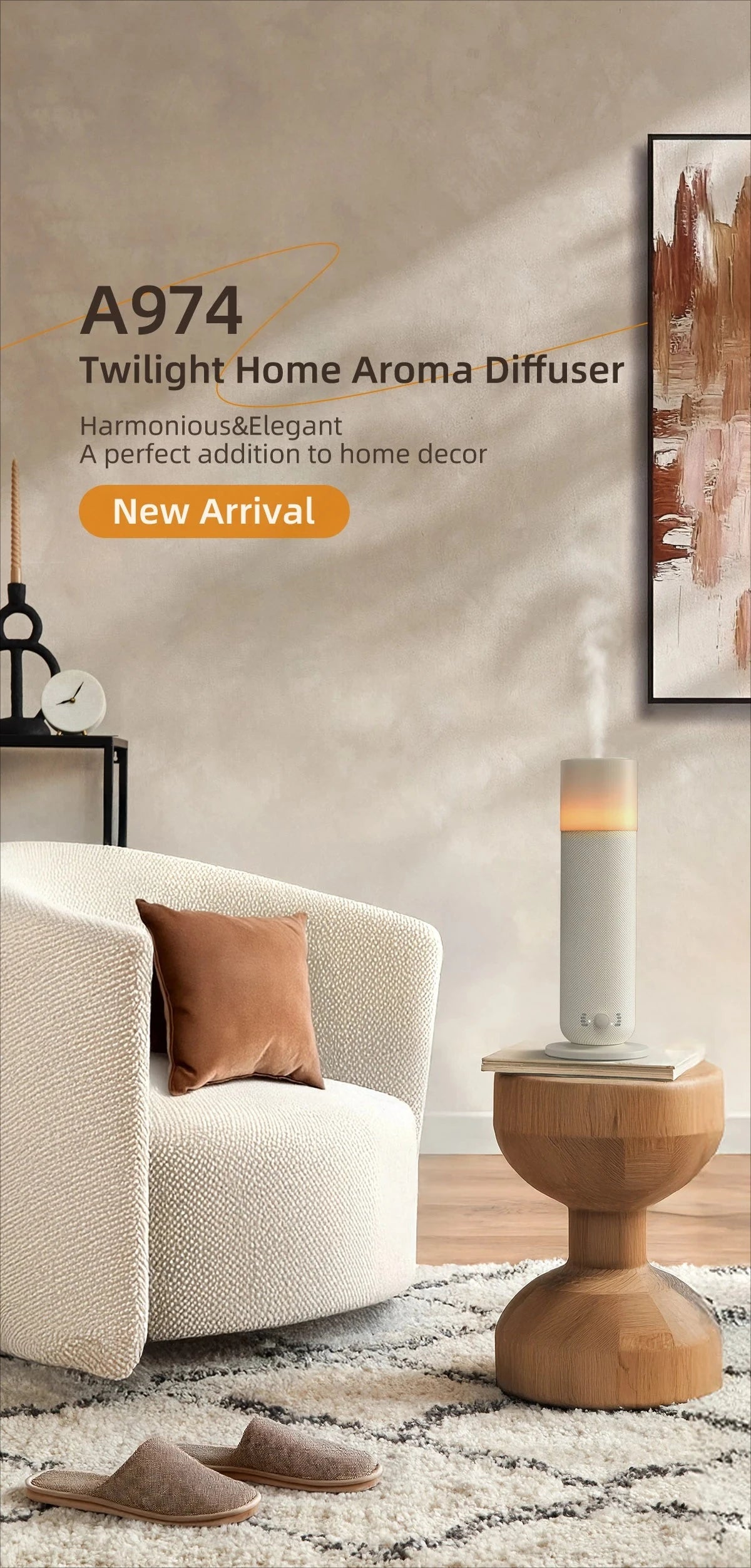 Smart Electric Aroma Diffuser Air Humidifier for Home Scent Diffuser air Freshener  Bluetooth Waterless Essential Oil Diffuser