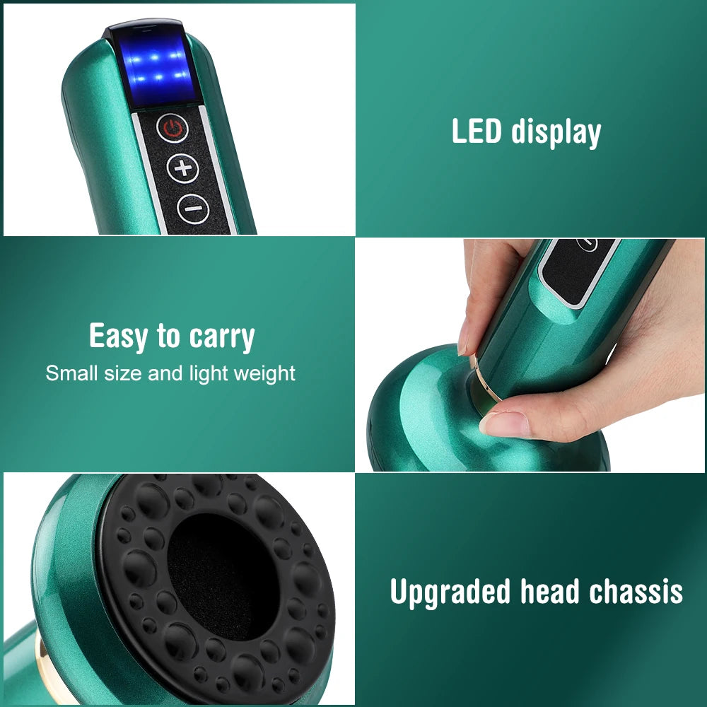Electric Gua Sha Massager: Heated Deep Tissue Body Sculpting Tool Body Shaping Massage Equipment Tidesmit