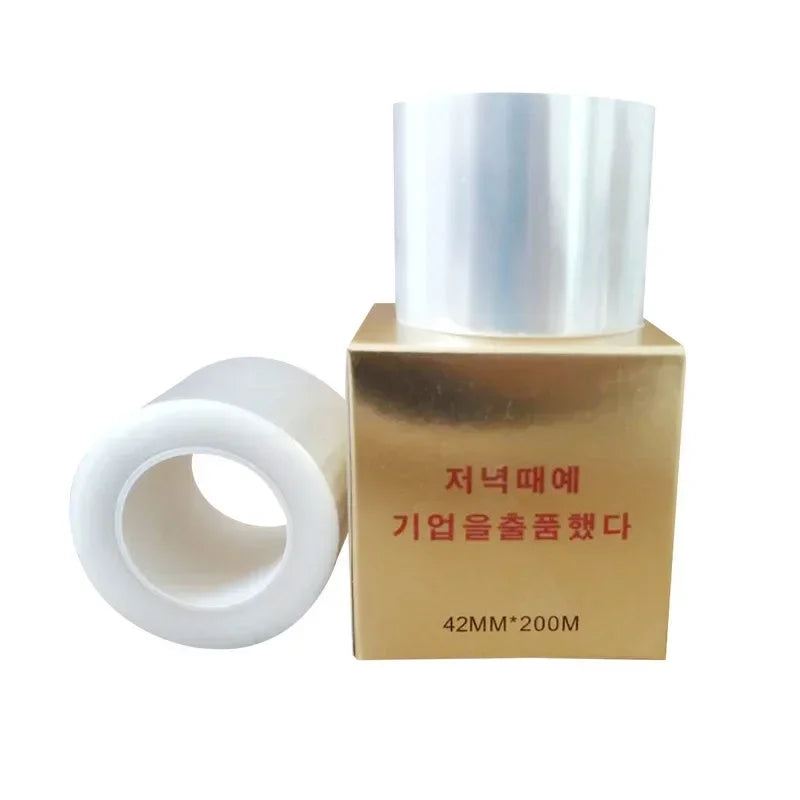 Eyebrow Tattoo Plastic Wrap 42mm x 200m for Microblading Procedures Permanent Makeup Machines Tidesmit