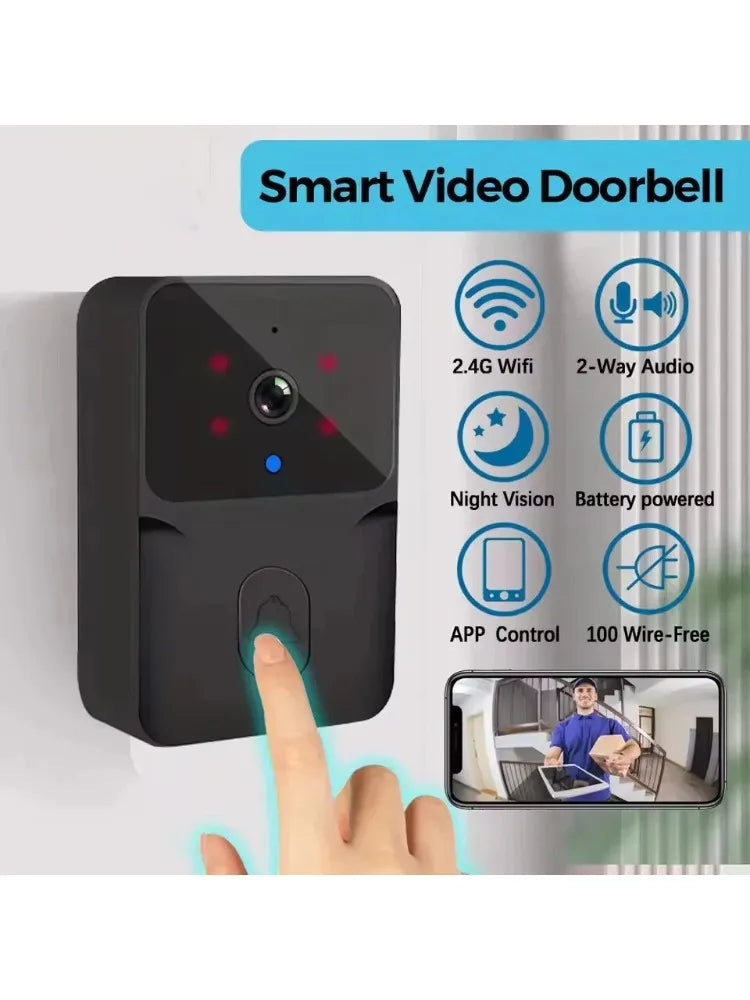 2026 WiFi Video Doorbell 1080P Tuya Smart Outdoor Wireless Intercom Waterproof Wireless Camera Ringing Bell