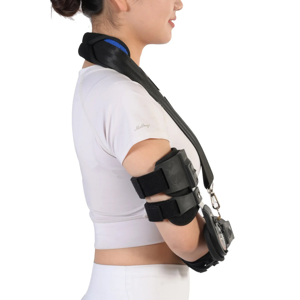 New Elbow Joint Fixation Brace ROM Hinged Shoulder Arm Sling Forarm Braces Support Splint Orthosis Adjustable Sling