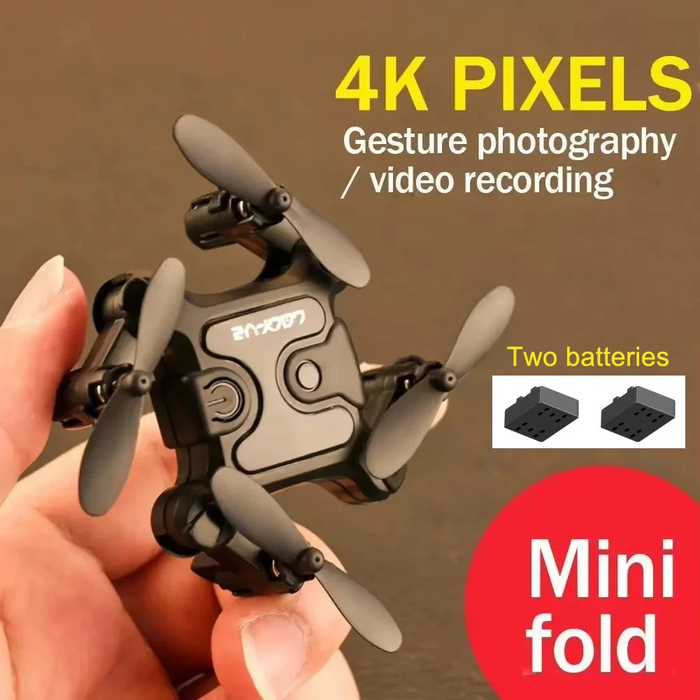 Mini 4K Camera Drone for Beginners | Foldable & Altitude Hold | Tidesmit V2-two batteries Tidesmit