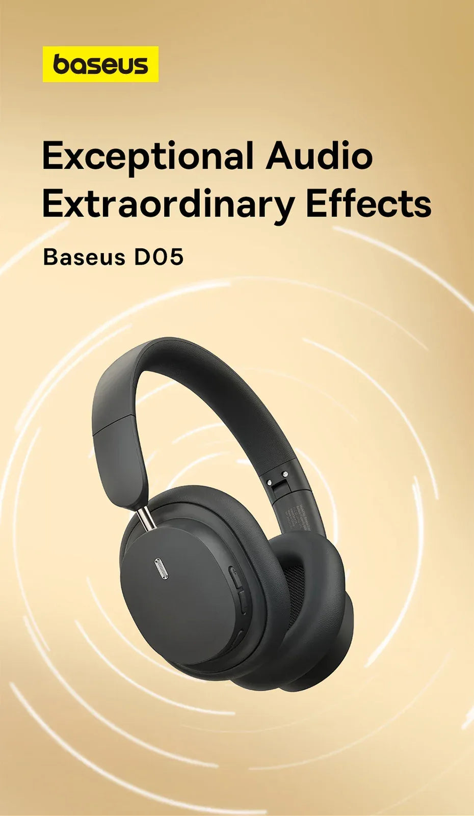 Wireless Bluetooth Headphones Over Ear 70H Playtime Tidesmit Tidesmit