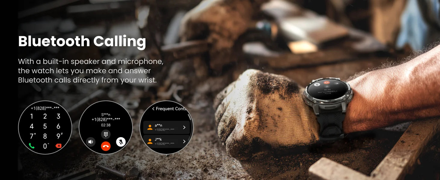 KOSPET TANK T4C Smartwatch Men’s Outdoor Rugged Watch with Flashlight Dual‑Band GPS 50M Waterproof Fitness & Health Tracker