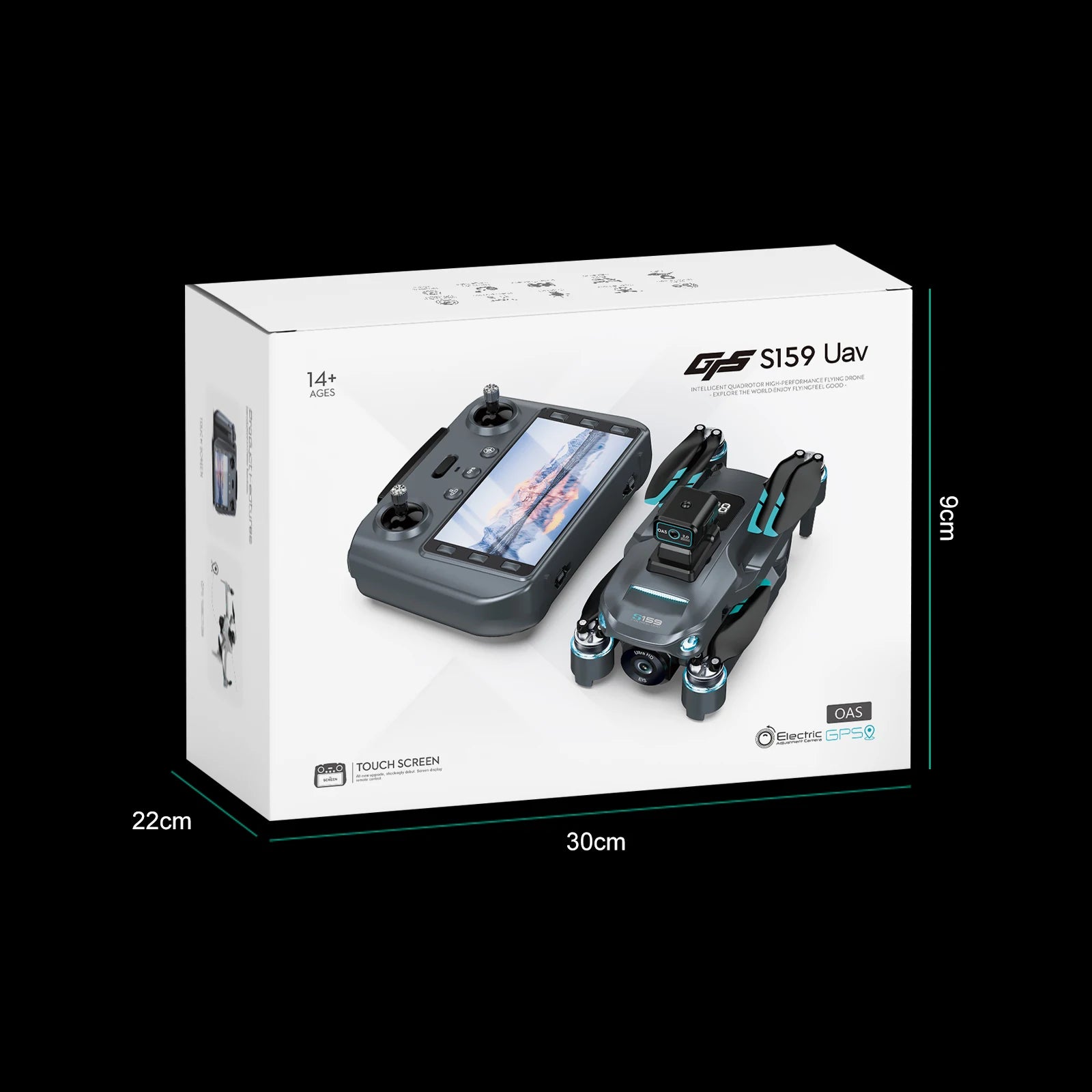 4K GPS Drone with Dual Camera and Remote Screen - Foldable Design Tidesmit