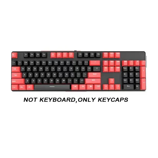104 Key OEM Backlit Keycaps Set ABS Keycaps Double Shot Cyan White Key Caps for Mx Cherry Gateron Switch Mechanical Keyboard Kit