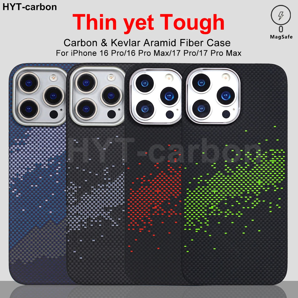 iPhone 16 Pro Max Aramid Fiber Case - Slim Military-Grade Protective Cover Tidesmit