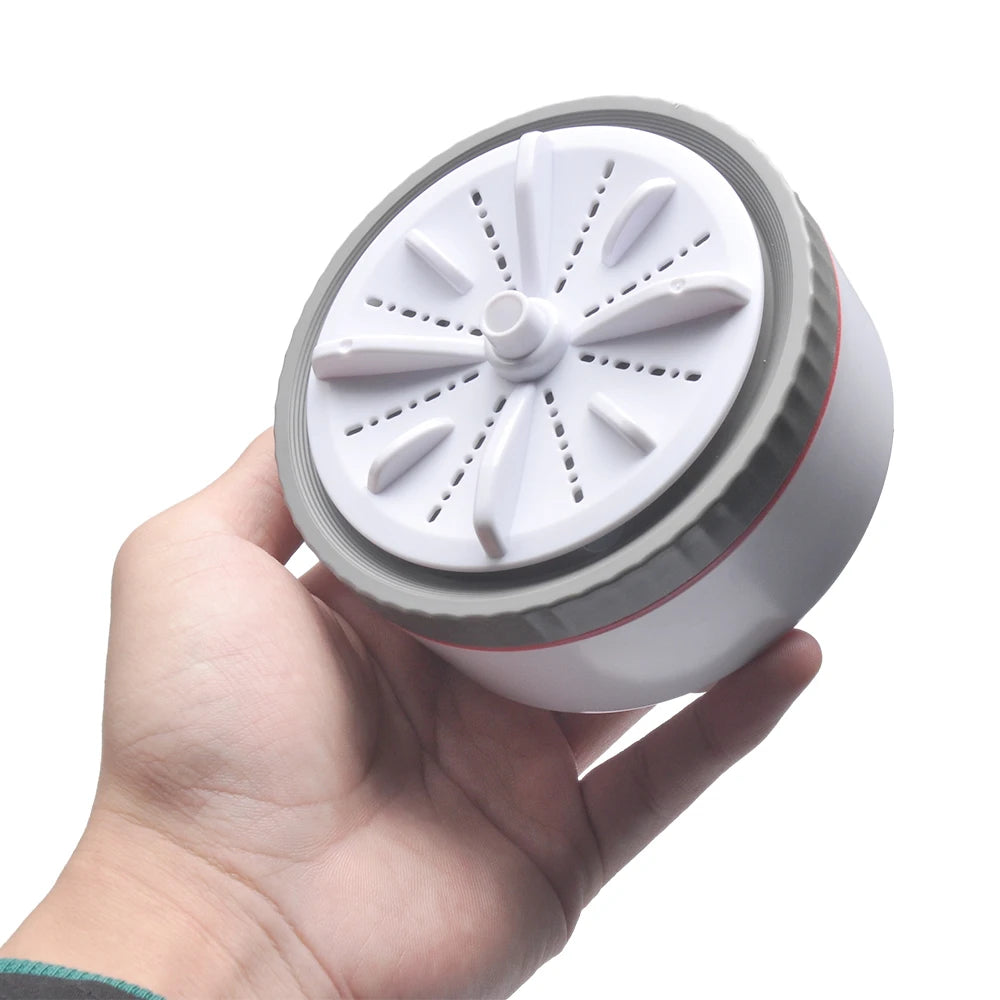 Tidesmit portable USB mini washing machine with 3 gear timer for travel clothes, socks, and baby laundry.