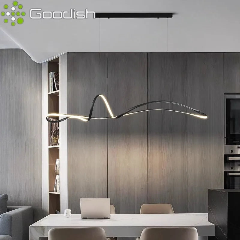 Modern 150cm LED Ring Light - Adjustable Dimmable Pendant for Creators Tidesmit