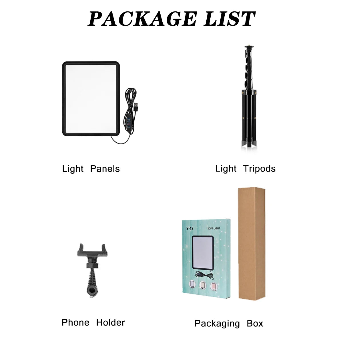 LED Video Light Kit | Adjustable Studio Lighting for Content Creation Tidesmit