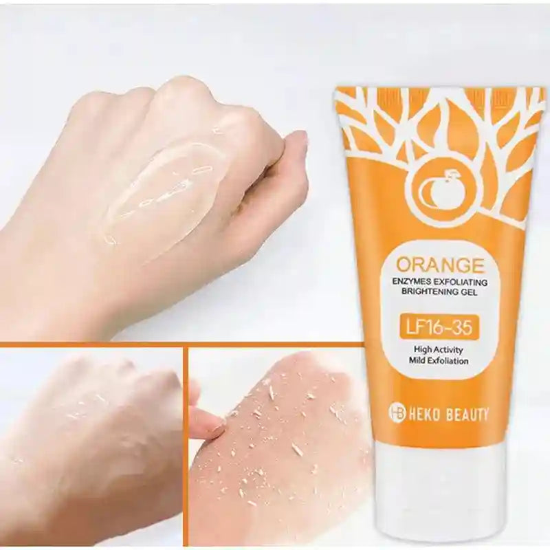 Orange Exfoliating Gel 100g | Deep Pore Cleanser & Skin Brightening Scrubs Treatments Tidesmit